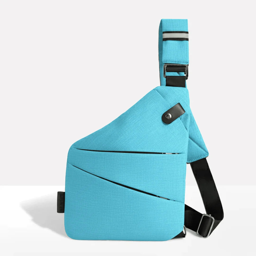 Crossbody Bag RFID-Blocking Cut-Resistant Strap Water-Repellent Fabric