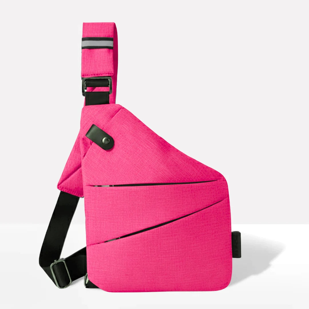 Crossbody Bag RFID-Blocking Cut-Resistant Strap Water-Repellent Fabric