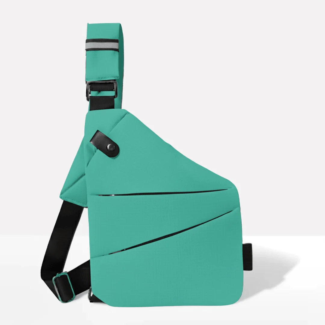 Crossbody Bag RFID-Blocking Cut-Resistant Strap Water-Repellent Fabric