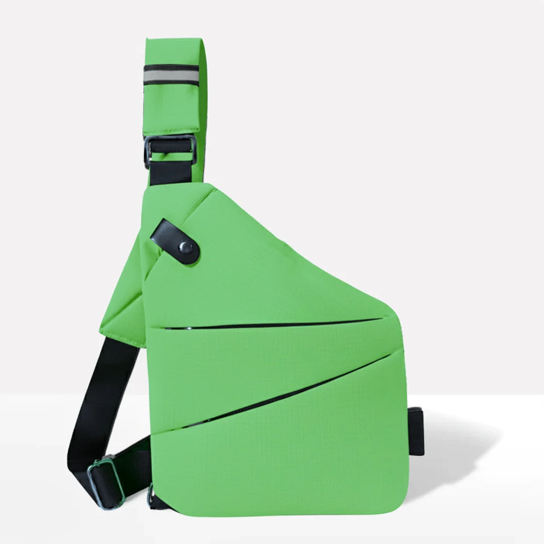 Crossbody Bag RFID-Blocking Cut-Resistant Strap Water-Repellent Fabric