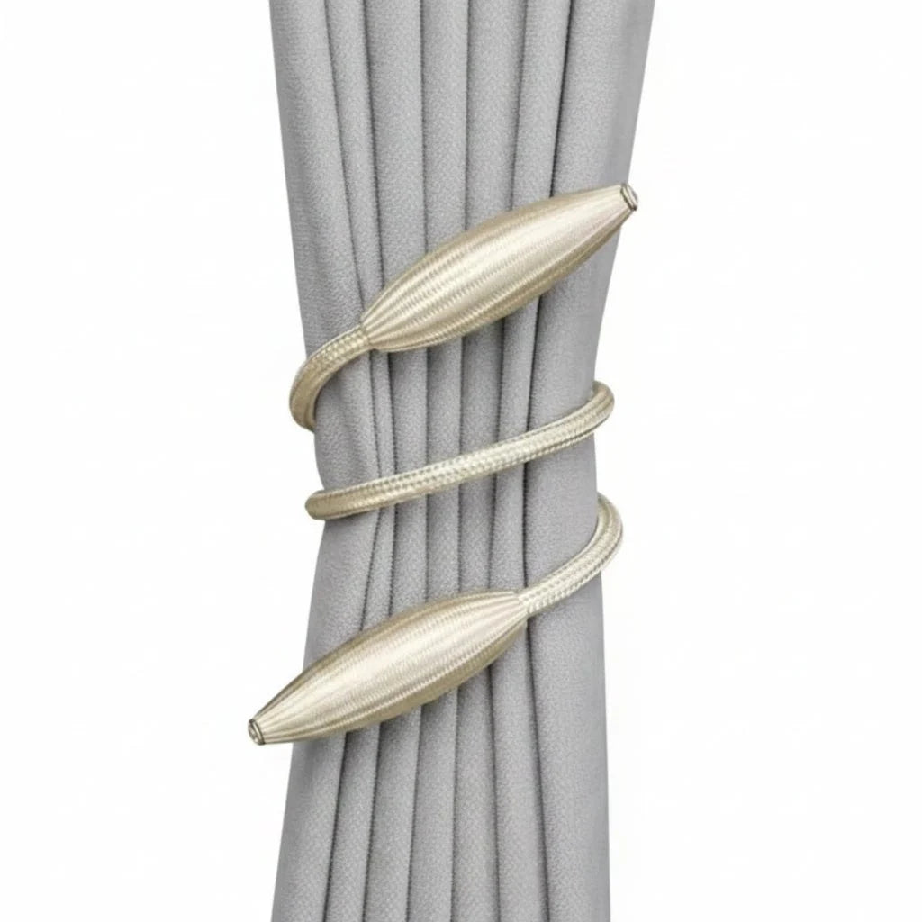 Curtain Holder Tool-Free Malleable Aluminum Polyester Cover