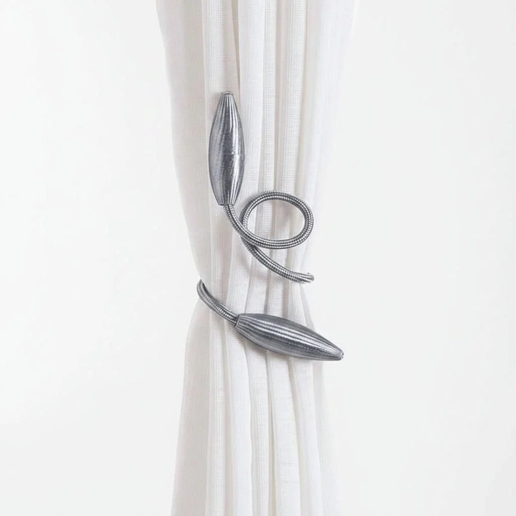 Curtain Holder Tool-Free Malleable Aluminum Polyester Cover