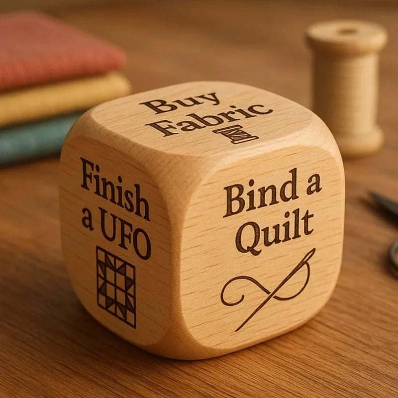 Decision Dice Wooden Laser Engraved Craft Prompts
