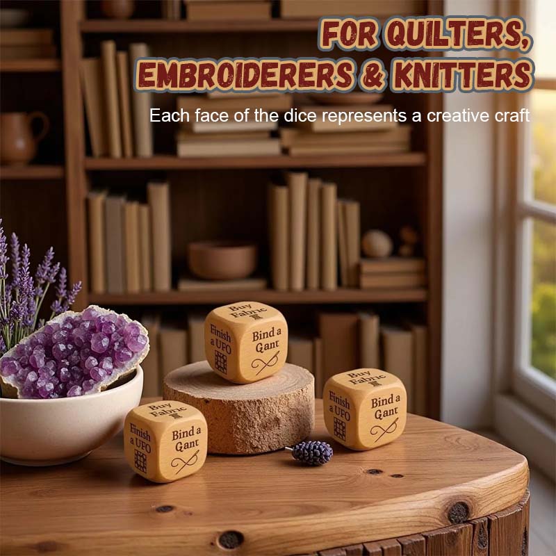 Decision Dice Wooden Laser Engraved Craft Prompts