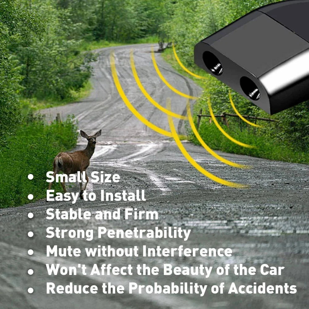 Deer Whistle Speed-Activated Adhesive Mount Set of 8
