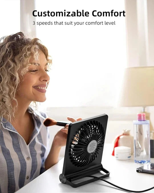 Desk Fan USB Powered Ultra Quiet 3-Speed