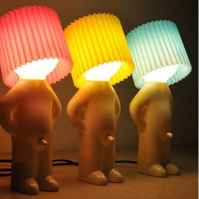Desk Lamp Figurine Design Warm Ambient Light