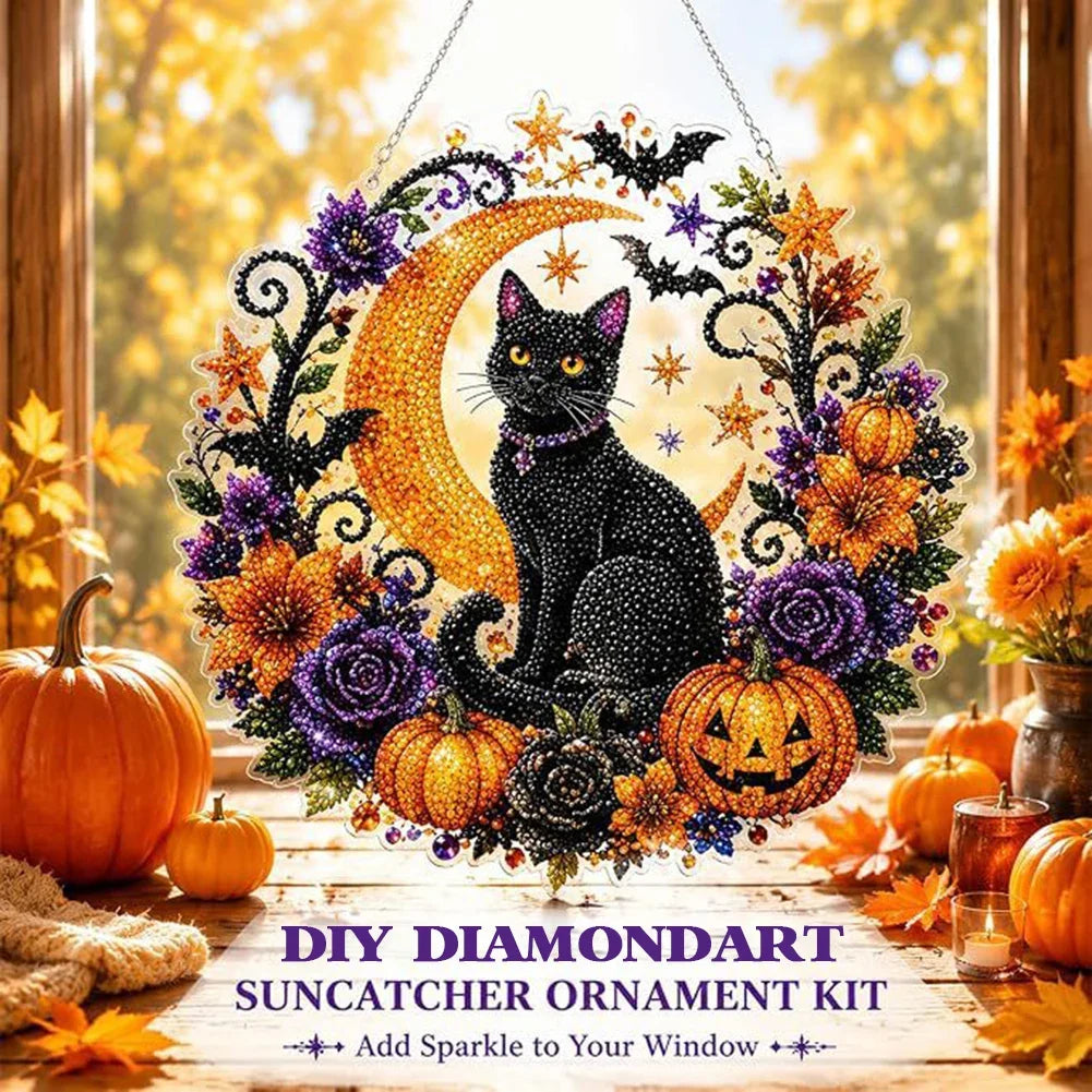 Diamond Painting Suncatcher Kit Clear Numbered Zones Multi-Faceted Rhinestones