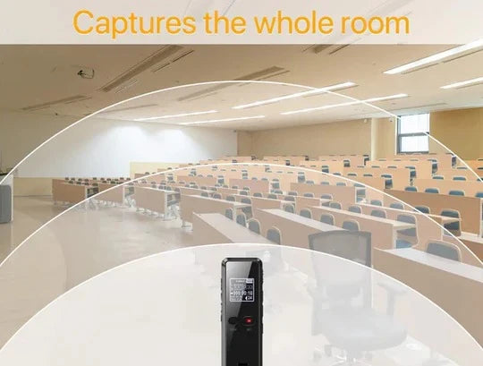 Digital Voice Recorder Voice-Activated & Built-In Speaker 35-Hour Recording