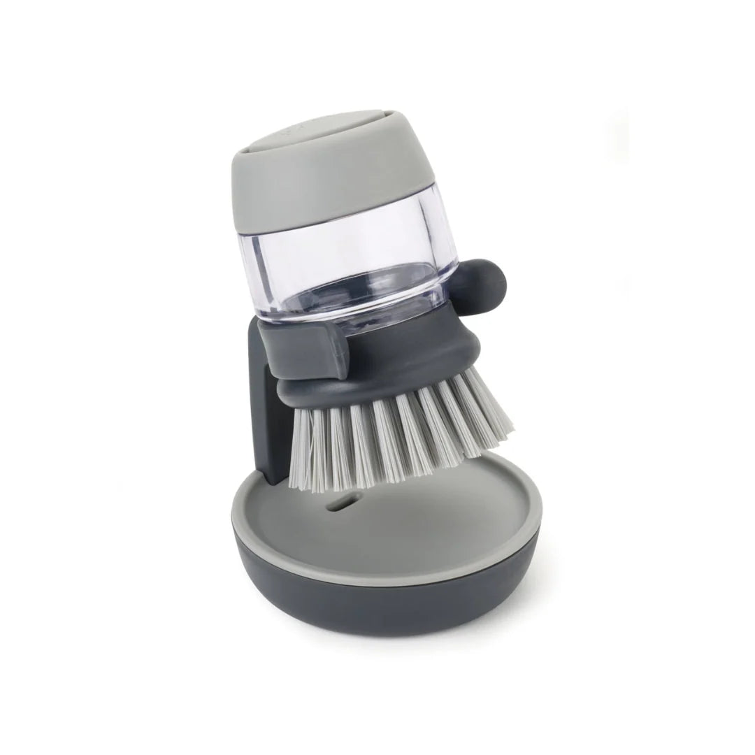 Dish Brush Integrated Detergent Dispenser Scratch-Resistant Bristles Drip Stand