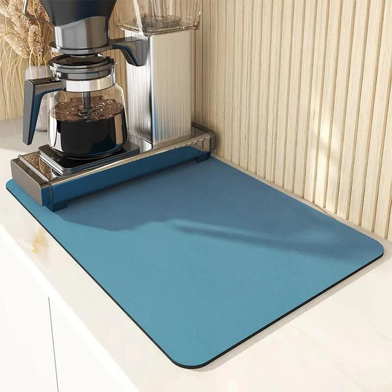 Dish Drying Mat Diatomaceous Earth Super Absorbent Non-Slip