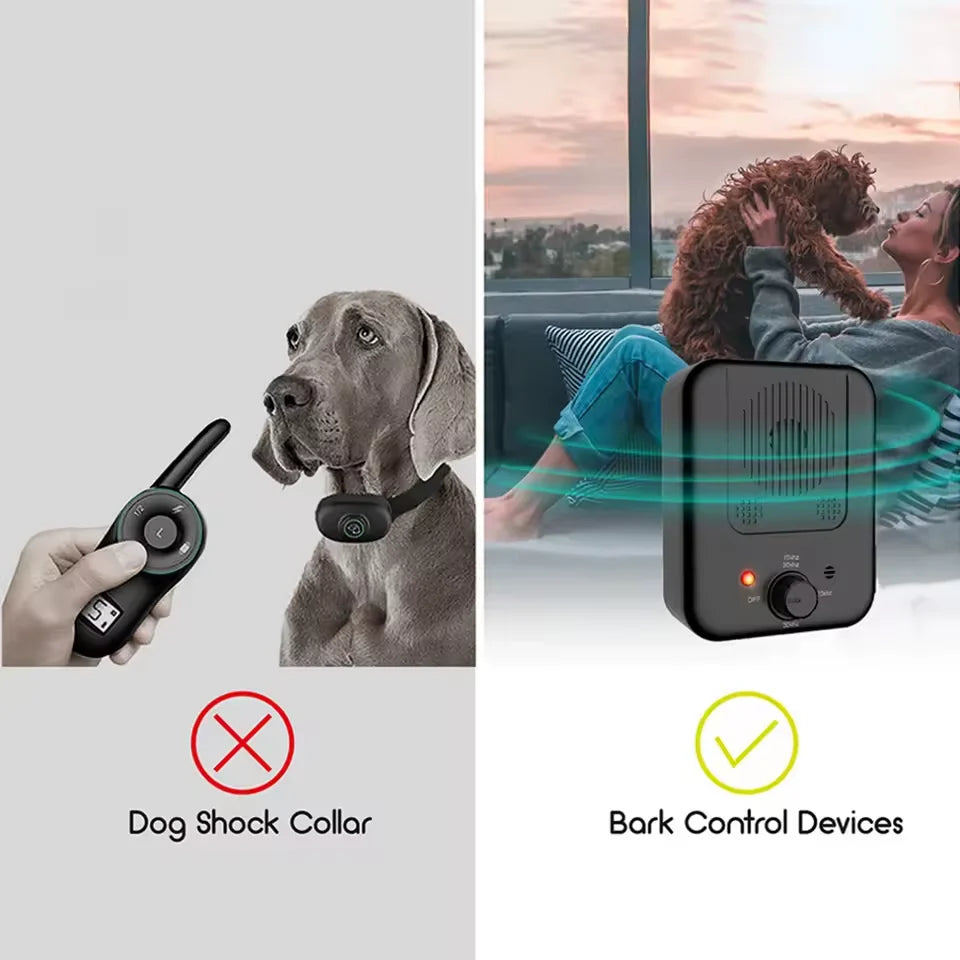 Dog Bark Deterrent Ultrasonic USB Rechargeable Waterproof