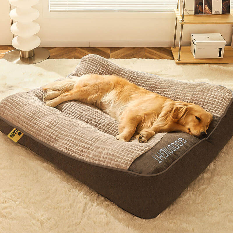 Dog Bed Orthopedic Raised Edges Removable & Machine-Washable Cover