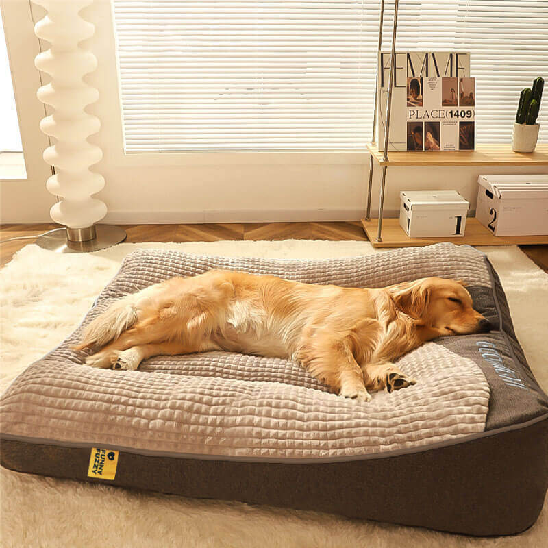 Dog Bed Orthopedic Raised Edges Removable & Machine-Washable Cover