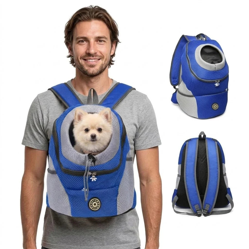 Dog Carrier Backpack Padded With Integrated Safety Harness
