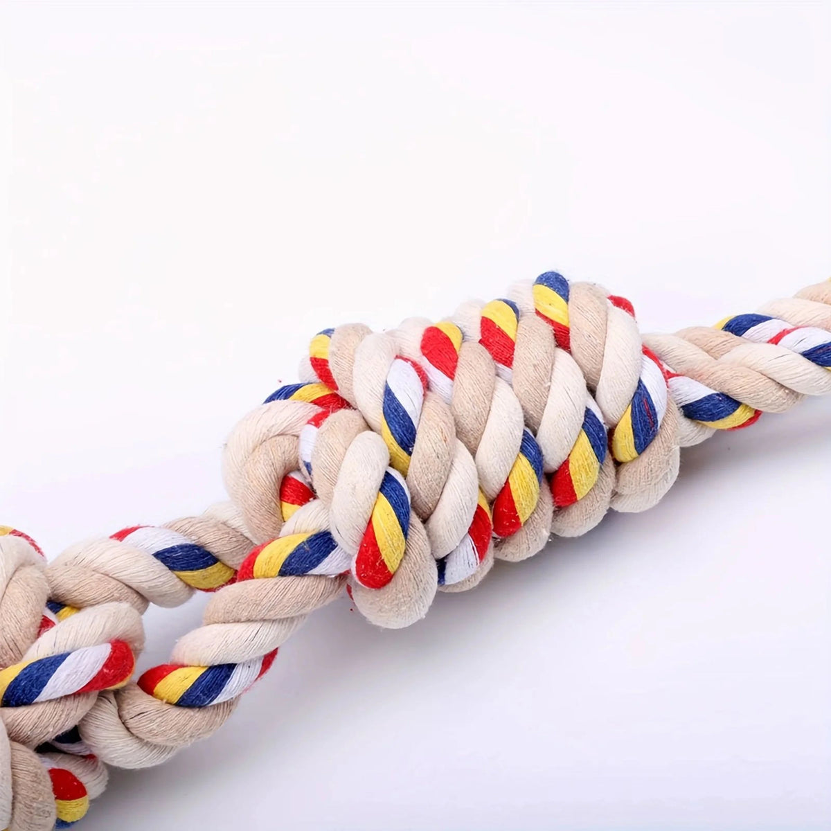 Dog Rope Toy Natural Cotton Dental Cleaning & Tug Play