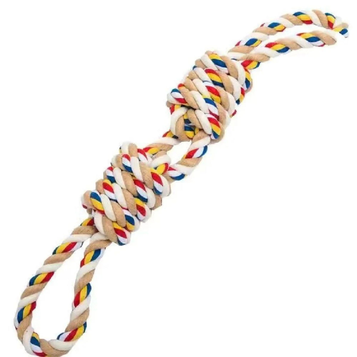 Dog Rope Toy Natural Cotton Dental Cleaning & Tug Play