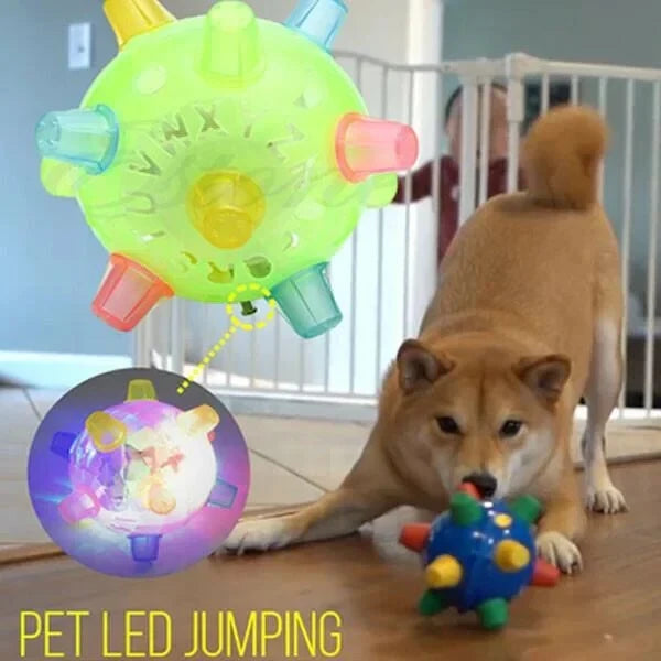 Dog Toy Touch-Activated Jumping Pet-Safe