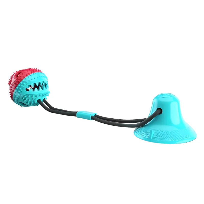 Dog Toy Treat Dispenser Suction Cup & Tug Rope