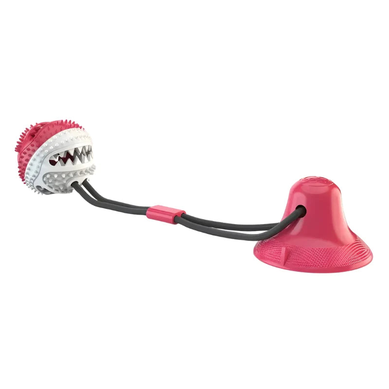 Dog Toy Treat Dispenser Suction Cup & Tug Rope