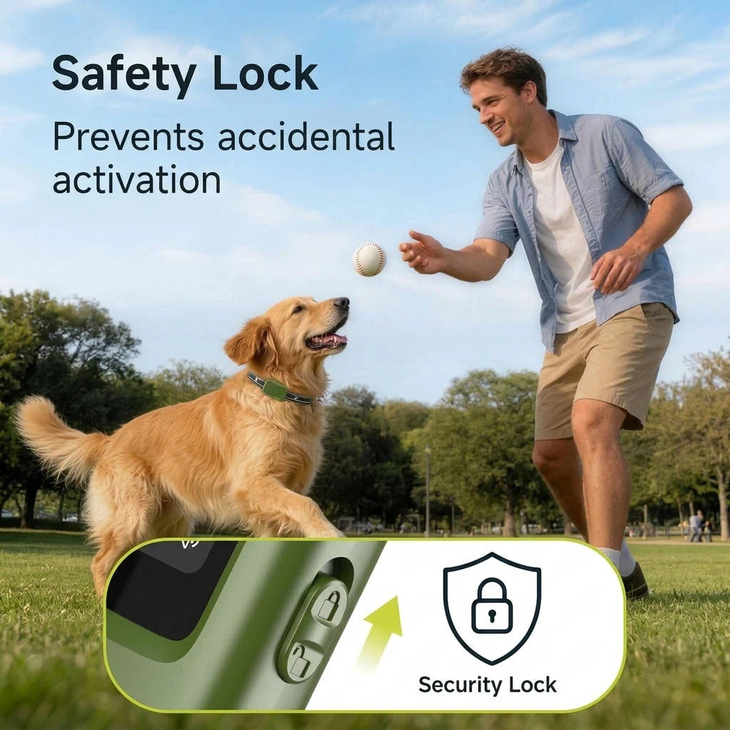 Dog Training Collar Dual-Channel Remote Waterproof 3,300 Ft Range
