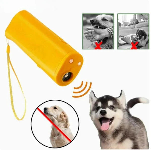 Dog Training Device Ultrasonic Portable LED Flashlight