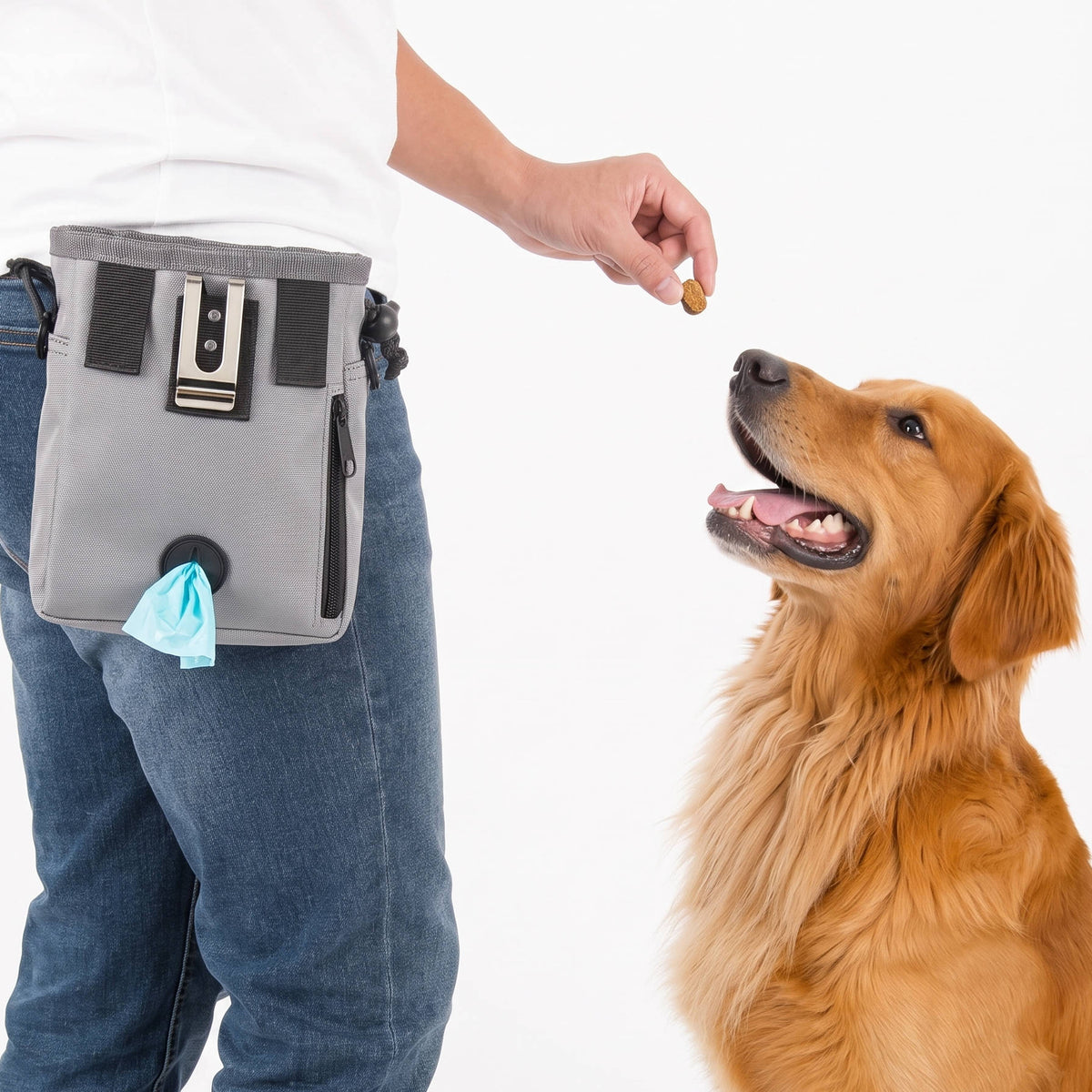 Dog Training Treat Pouch Weatherproof Nylon Waste Bag Dispenser
