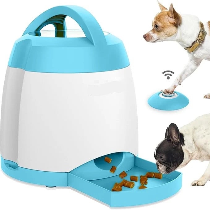 Dog Treat Dispenser Remote-Controlled Adjustable Portions 164-Foot Range