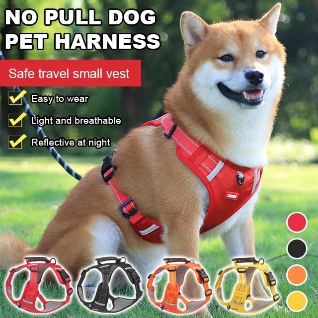 Dog Vest Gentle No-Pull 360° Reflective Adjustable Fit