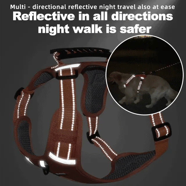 Dog Vest No-Pull 360 Degree Reflective Adjustable Breathable Mesh