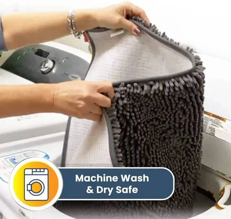 Door Mat Chenille Microfiber Highly Absorbent Non-Slip Backing