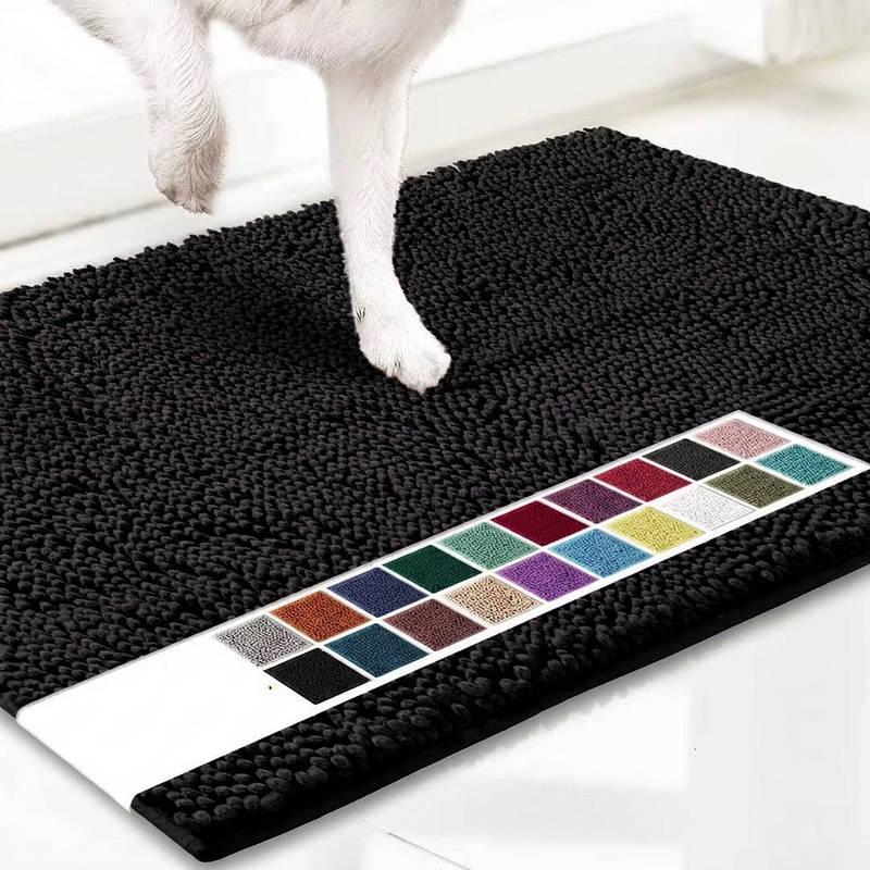 Door Mat Chenille Microfiber Highly Absorbent Non-Slip Backing