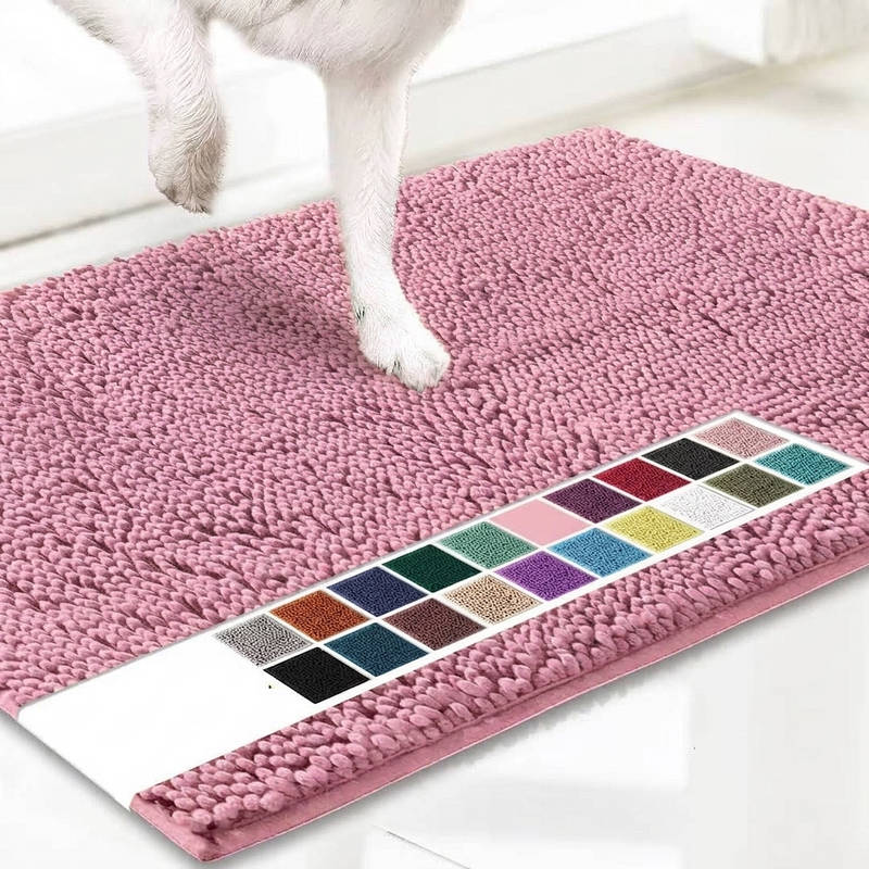 Door Mat Chenille Microfiber Highly Absorbent Non-Slip Backing