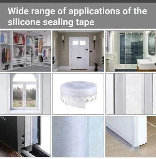 Door & Window Seal Strip Flexible Peel-and-Stick Draft Barrier