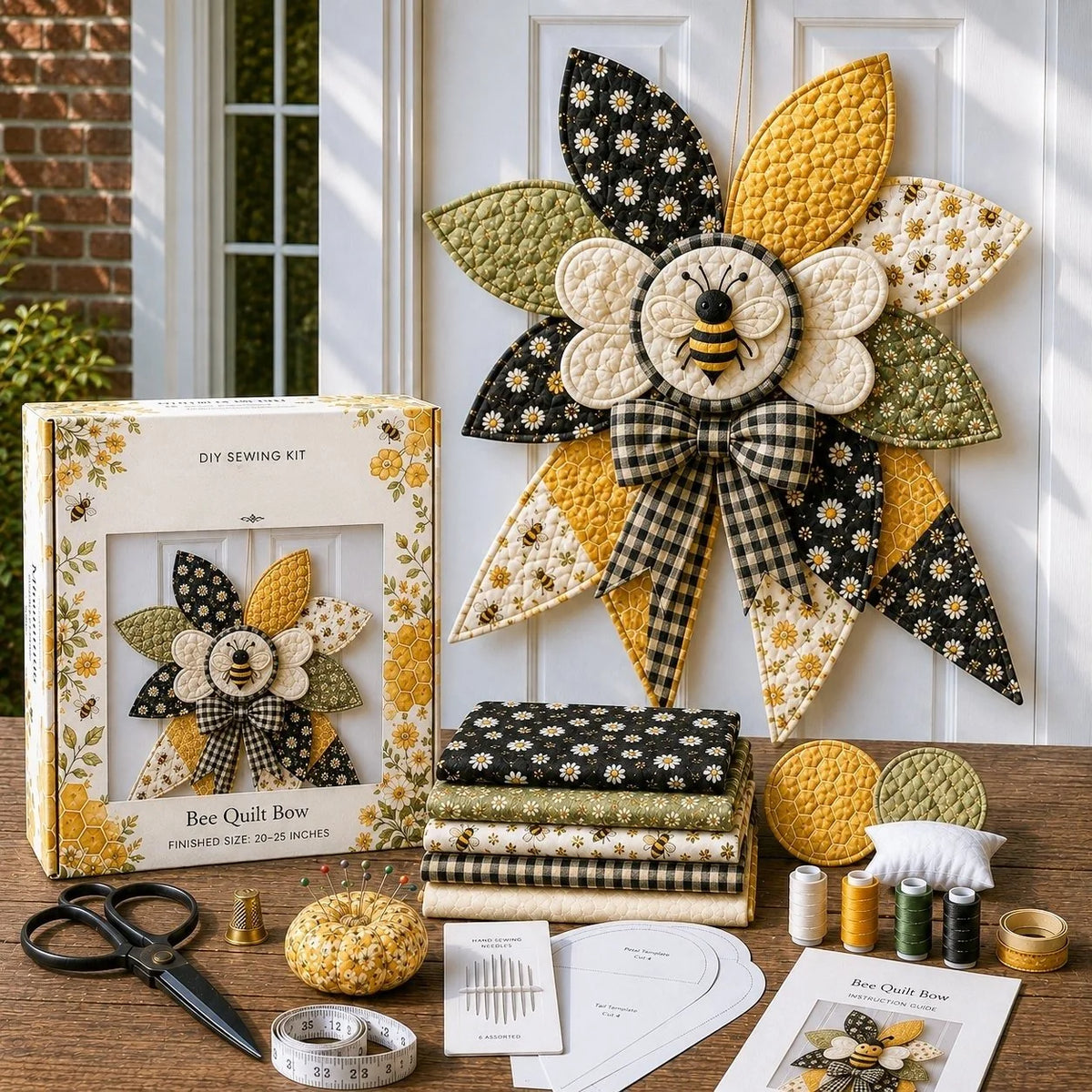 Door Wreath Sewing Kit Forest Fox Complete Beginner-Friendly