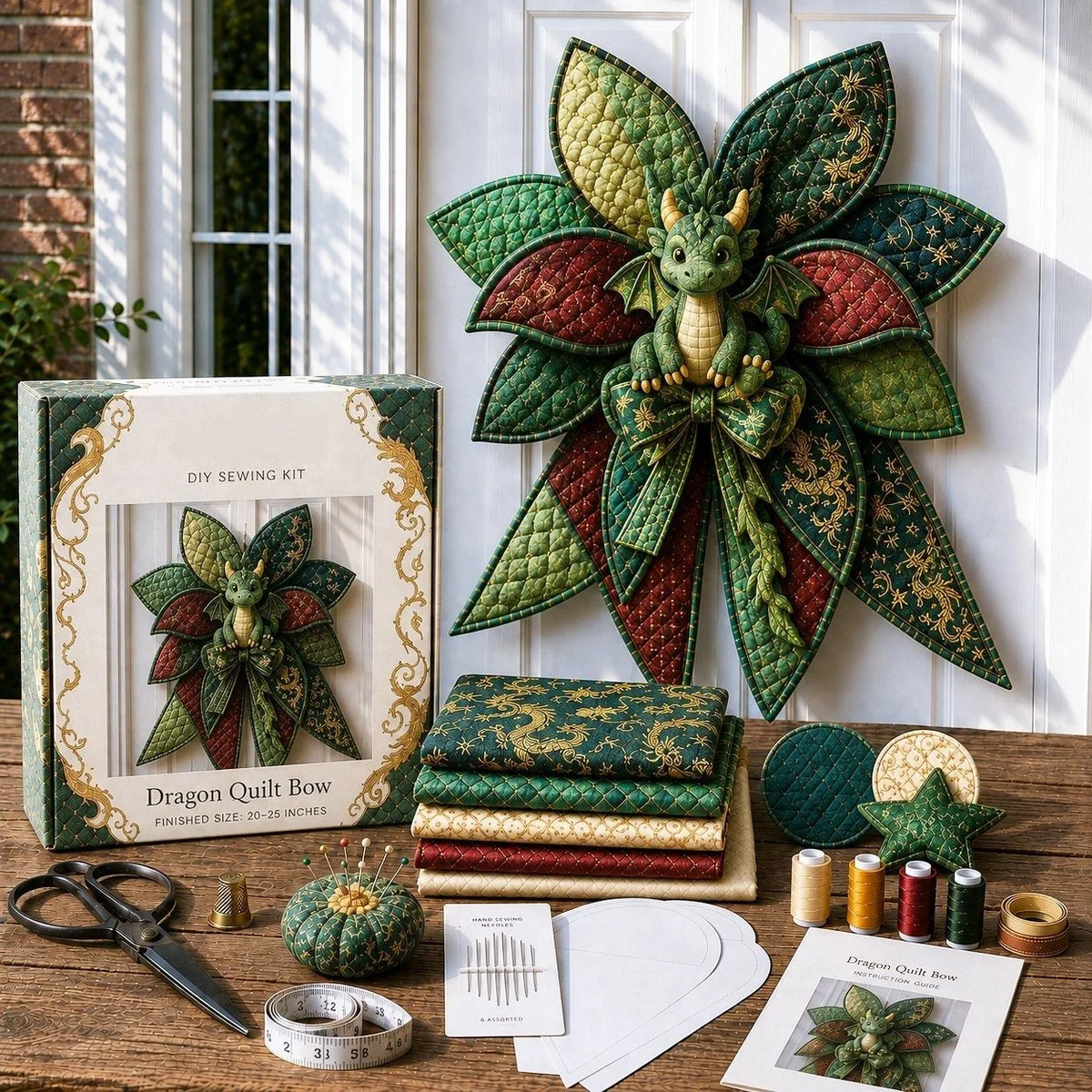 Door Wreath Sewing Kit Forest Fox Complete Beginner-Friendly