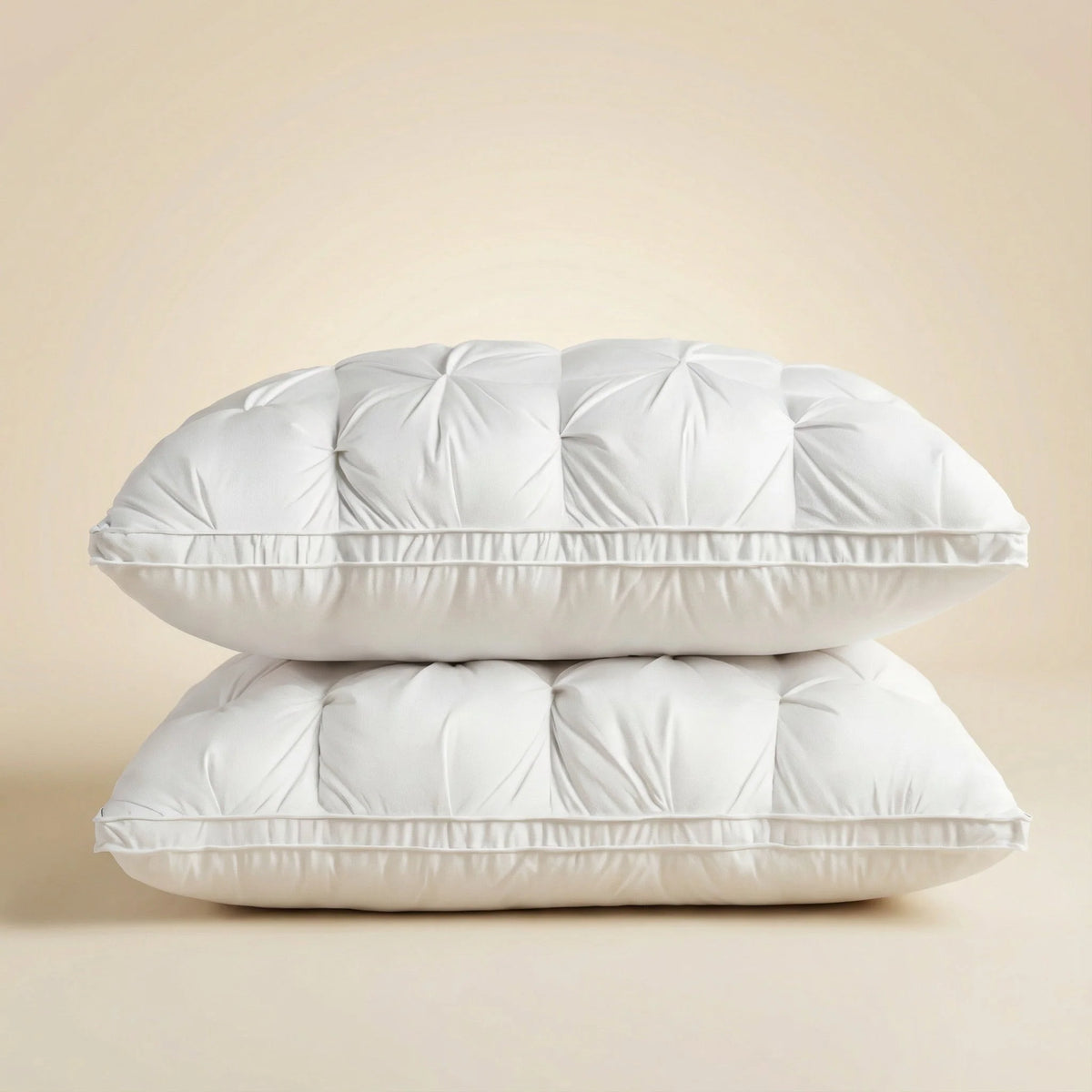 Down Pillow Hotel-Soft Goose Down Breathable Cotton Cover