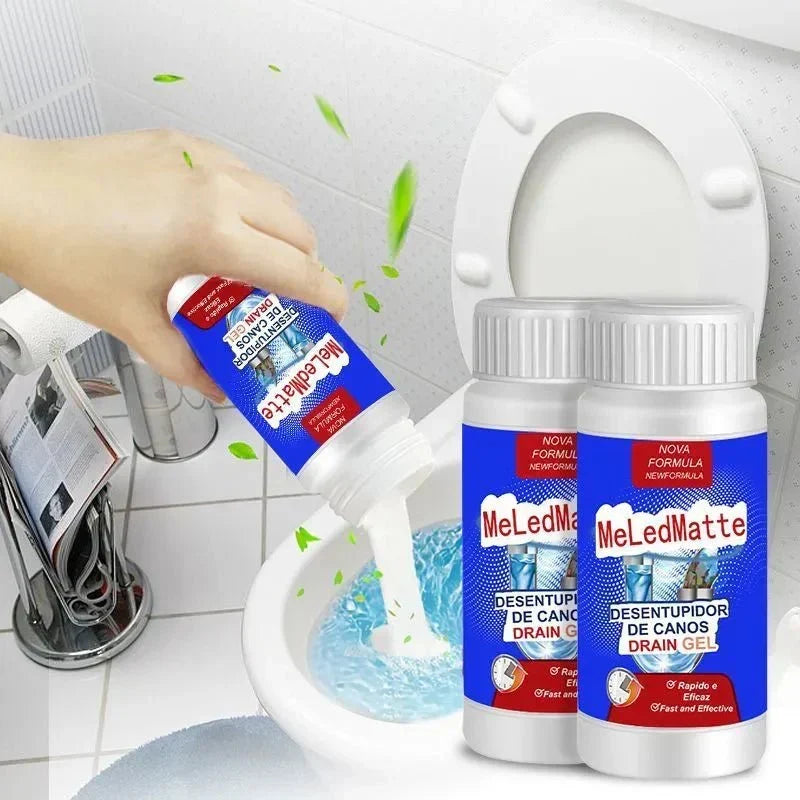 Drain Cleaner Fizzing Powder Dissolves Grease & Hair