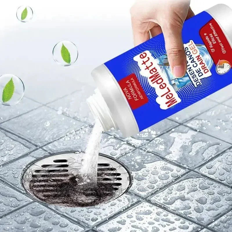 Drain Cleaner Fizzing Powder Dissolves Grease & Hair
