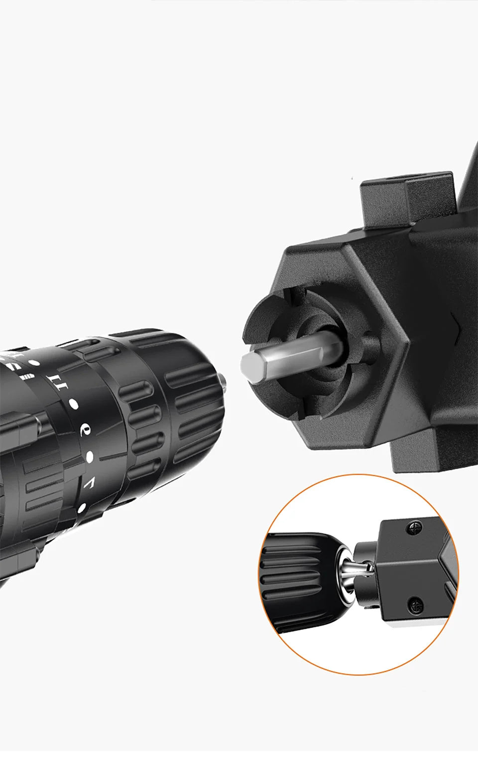 Drill Chainsaw Attachment 4 Inch Tungsten Chain Lightweight
