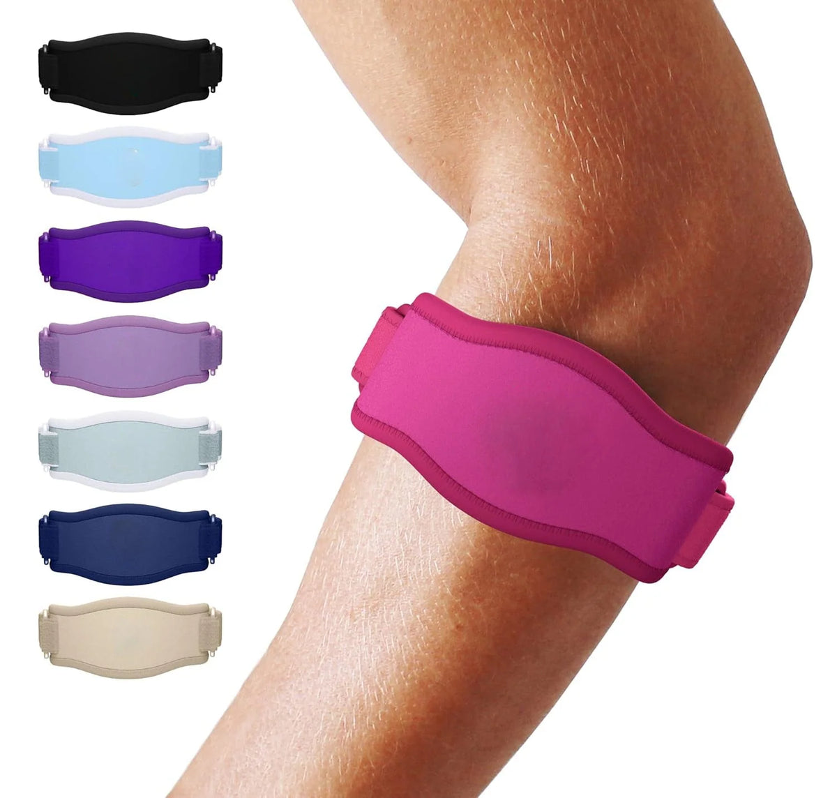 Elbow Brace Adjustable Three-Strap Moisture-Wicking Non-Slip Fit