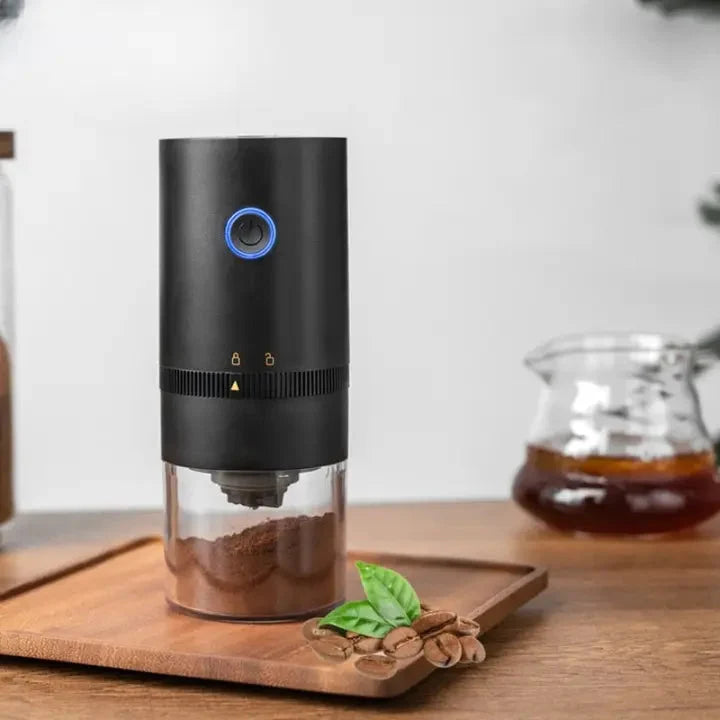 Electric Coffee Grinder Adjustable Grind USB Rechargeable
