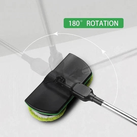 Electric Floor Mop Cordless Rotating Head Adjustable Handle