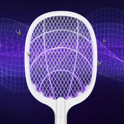 Electric Fly Swatter 2-in-1 UV Zapper USB Rechargeable
