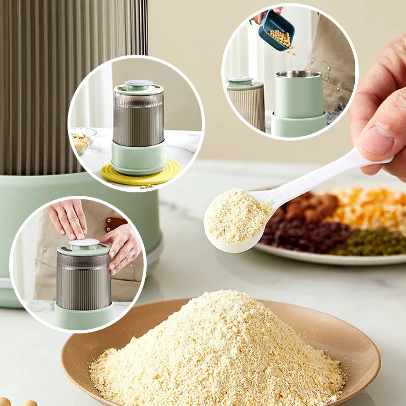 Electric Grain Mill Stainless Steel Bowl S-Shaped Blade