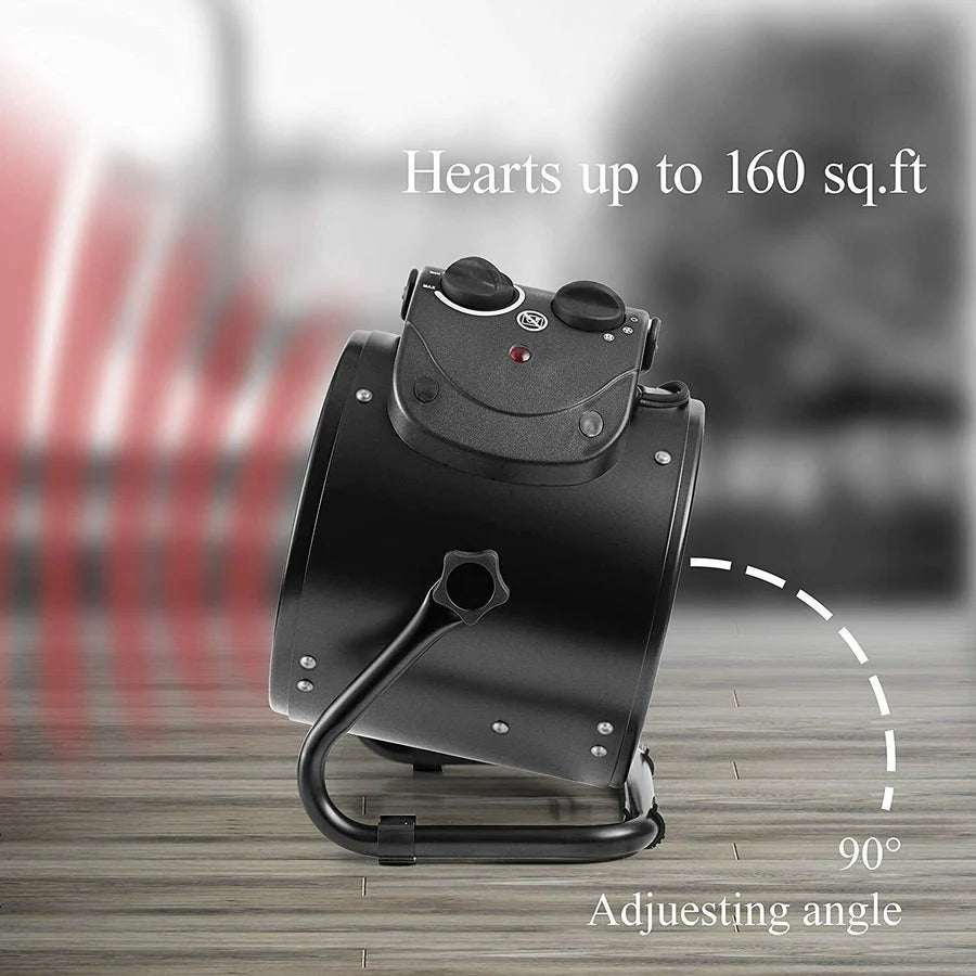 Electric Heater Fan 1500W Fast Even Heating Moisture-Resistant