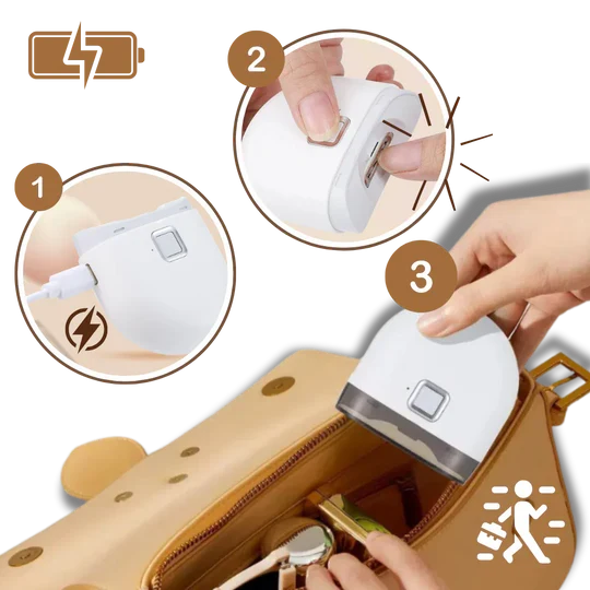 Electric Nail Trimmer Dual-Speed USB Rechargeable & Cordless