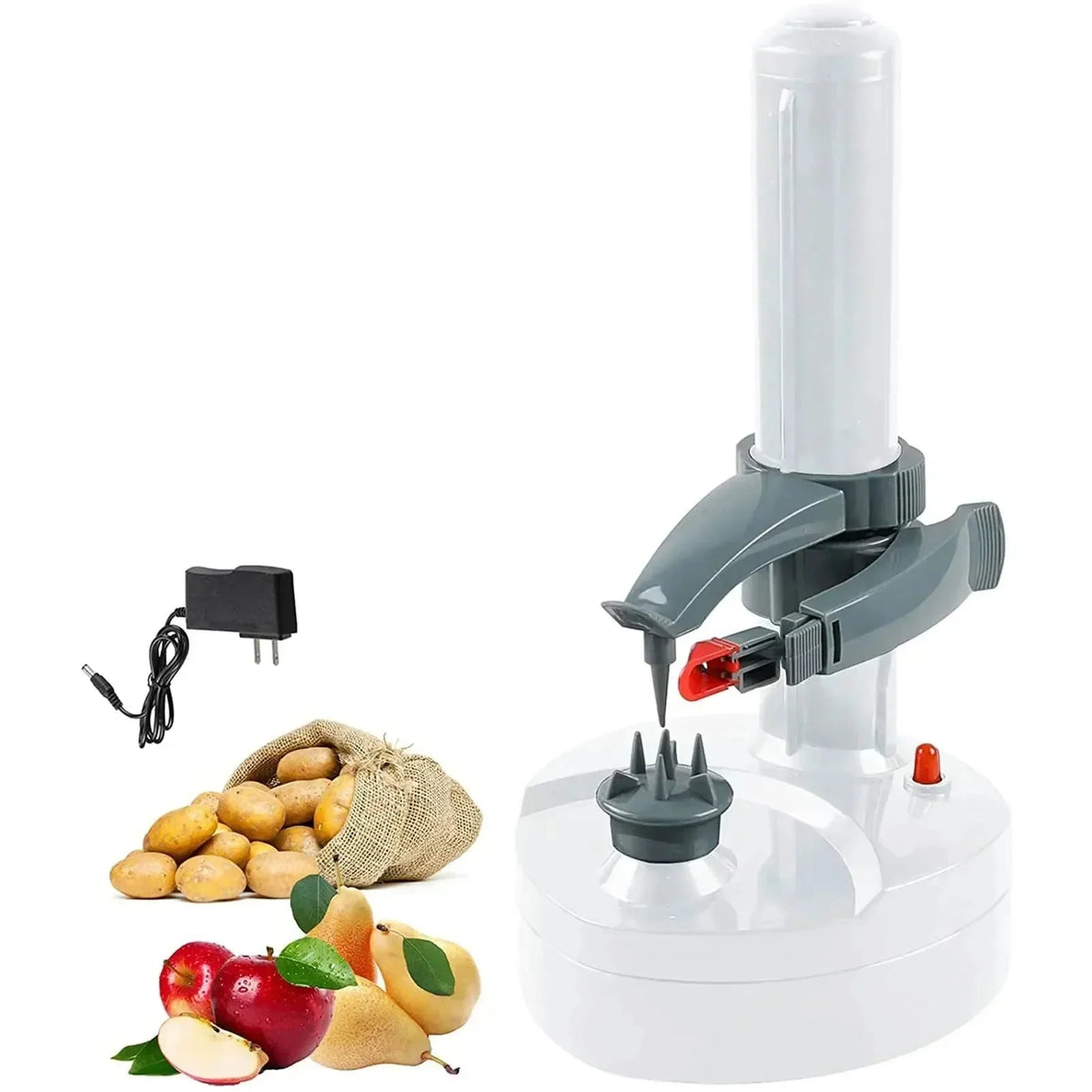 Electric Potato Peeler Adjustable Chamber Automatic Shutoff