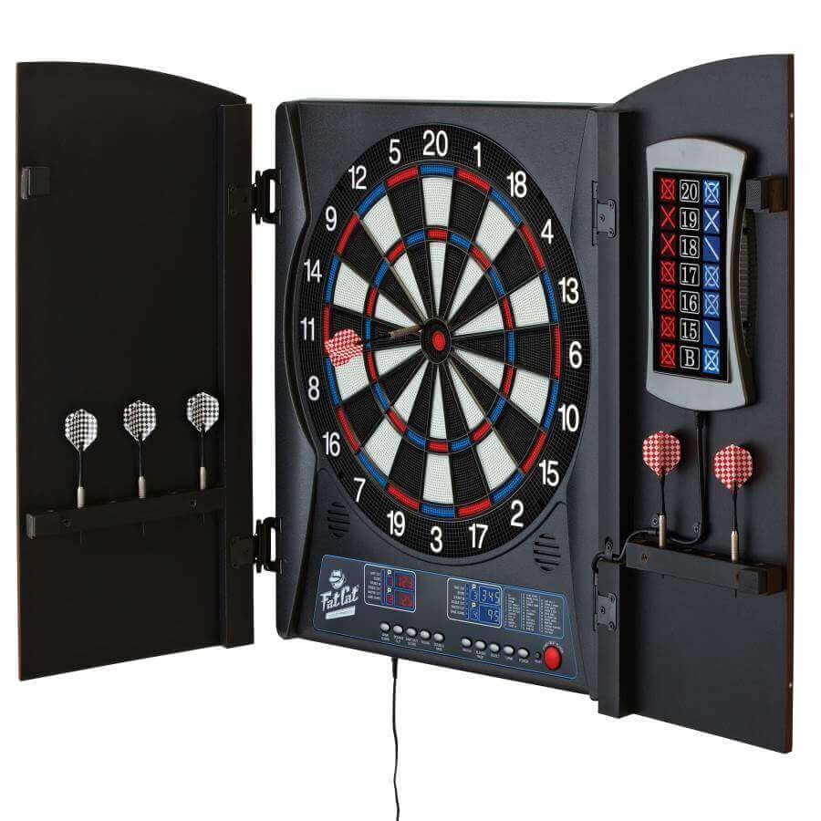 Electronic Dartboard 13.5 Inch 28 Games & Cabinet Storage