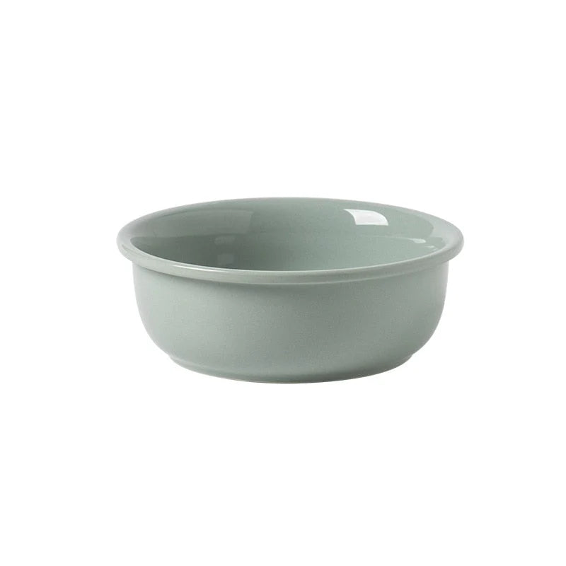 Elevated Cat Bowl Adjustable Height & Tilt Ceramic With Oak Stand